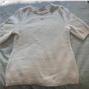 VINTAGE Courréges Short Sleeve Sweater - Small